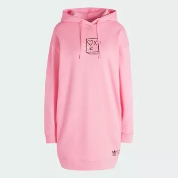 Платье Adidas Originals х Andrе Saraiva Hooded, розовый