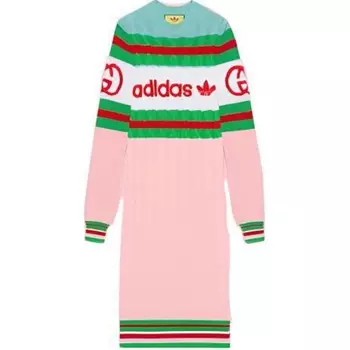 Платье Adidas X Gucci, розовый