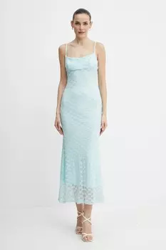 Платье ADONI Bardot, бирюзовый