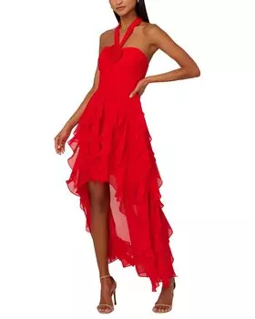Платье Adrianna Eve Mesh Halter, красный