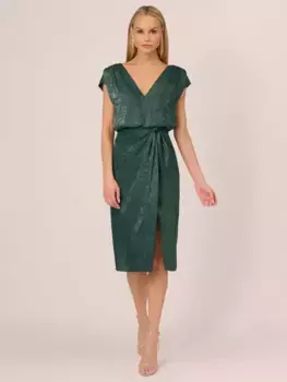 Платье Adrianna Papell Adrianna by Adrianna Papell Foil Woven