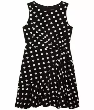 Платье Adrianna Papell, Dot Printed Fit-and-Flare Dress
