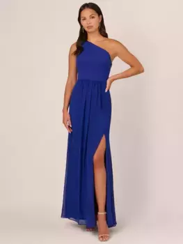 Платье Adrianna Papell One Shoulder Chiffon Maxi