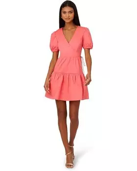 Платье Adrianna Papell Stretch Cotton Short Dress, цвет Spicy Coral