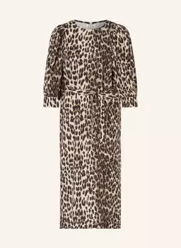 Платье алья с рукавами 3/4 BAUM UND PFERDGARTEN, светло-коричневый/темно-коричневый