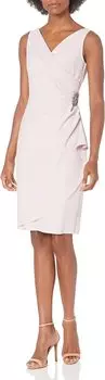 Платье Alex Evenings Short Slimming Dress with Side Ruched Skirt, цвет Blush