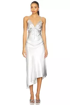Платье Alexia Allsaints, metallic silver