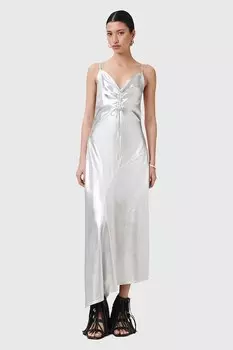 Платье ALEXIA Allsaints, серебряный