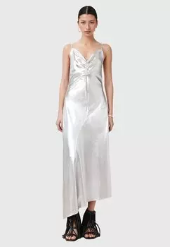 Платье ALEXIA AllSaints, серебряный
