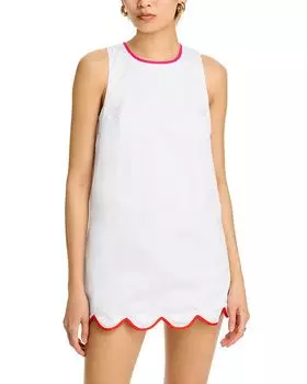 Платье Alexis с волнистым подолом FRENCH CONNECTION, белый