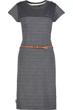 Платье alife and kickin Blusen, Jersey, Mini, Shirt, Sommer, Strand LeoniceAK B, цвет moonless melange