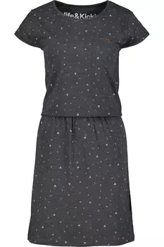 Платье alife and kickin Blusen, Jersey, Mini, Shirt, Sommer, Strand ShannaAK B, цвет moonless melange