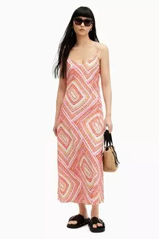 Платье Allsaints Bryony iona All Saints, оранжевый