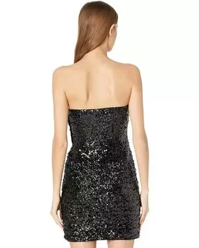 Платье AllSaints Caro Embroidered Dress, черный