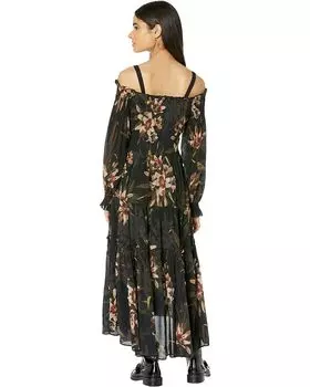 Платье AllSaints Lillemor Kuroyuri Dress, черный