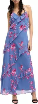 Платье AllSaints Marina Iona Dress, цвет Neon Pink