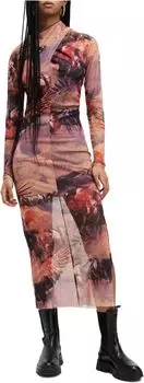 Платье AllSaints Tia Colca Dress, цвет Canyon Purple