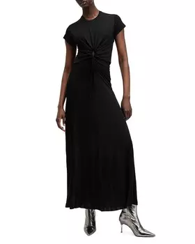 Платье ALLSAINTS Xylia, черный
