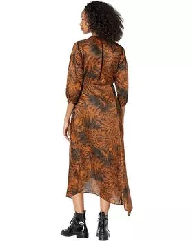 Платье AllSaints Yuni Grizedale Dress, цвет Copper Brown