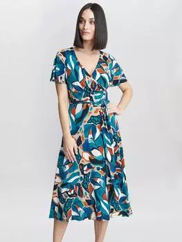 Платье элоизы Gina Bacconi, цвет Turquoise/Beige