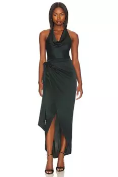 Платье Amanda Uprichard Martine Gown, цвет Black Forest