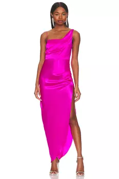 Платье Amanda Uprichard x REVOLVE Ravello Gown, цвет Hot Pink Light