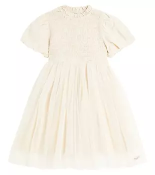 Платье Ambre с тюлевой отделкой Donsje, белый