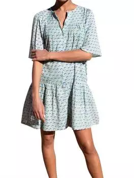 Платье Amelia Button с полумесяцем EMERSON FRY, цвет crescent flower