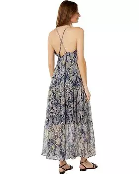 Платье America & Beyond Shimmering Snakeskin Maxi Dress, цвет Animal