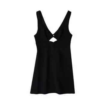 Платье Ami Sleeveless Dress, черный