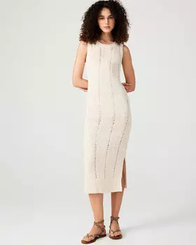 Платье Amirah Sweater Dress Steve Madden, бежевый