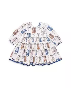 Платье Amma для девочек - балетные тапочки - Little Kid Pink Chicken, оранжевый