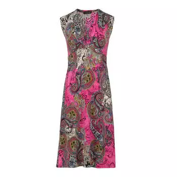 Платье ампирного кроя из джерси с принтом фуксии Conquista, фуксия