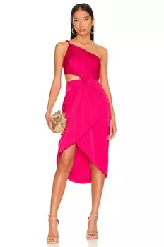 Платье AMUR Deena One Shoulder, цвет Rosie