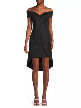 Платье Anderson с вырезом в форме сердца и высоким низким вырезом Black Halo, черный