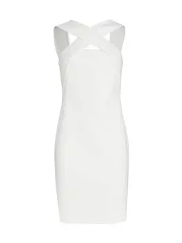 Платье Andie из эластичного крепа Halston