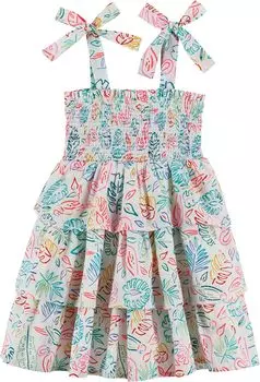 Платье Andy & Evan Tropical Ruffle Dress, цвет Neon