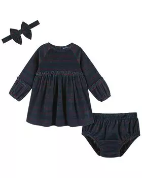 Платье Andy & Evan в клетку с эластичным шнуром и оборками, красный