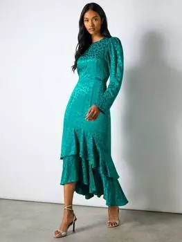 Платье анджелины жакурд с животным принтом Ro&Zo, зеленый