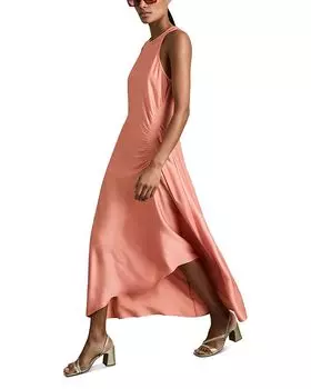 Платье Anessa с акцентной талией REISS, оранжевый