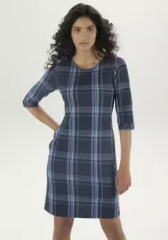 Платье Aniston SELECTED в клетку с галлонными полосками, белый