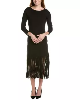 Платье Anne Klein с вырезом-лодочкой, черный