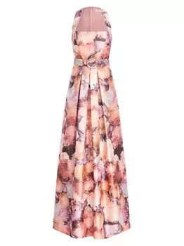 платье Annette с поясом и цветочным принтом Kay Unger