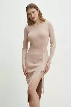 Платье Answear Lab, бежевый