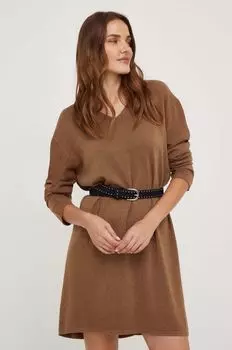 Платье Answear Lab, бежевый