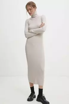Платье Answear Lab, бежевый