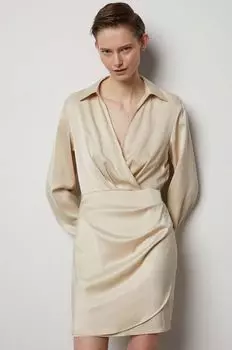 Платье Answear Lab, бежевый