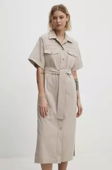 Платье Answear Lab, бежевый