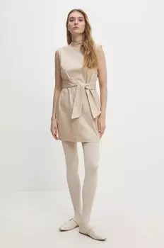 Платье Answear Lab, бежевый