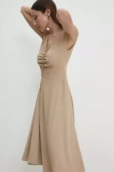 Платье Answear Lab, бежевый